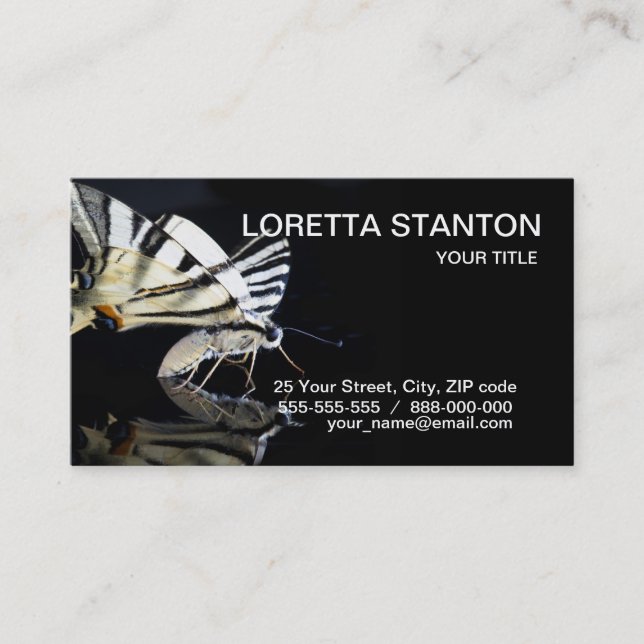 Vackert affärskort visitkort (Framsida)