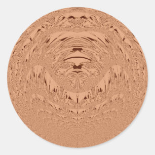 Vackert, afrikanskt Lejont huvudvektor mönster Runt Klistermärke