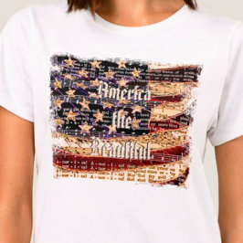 Vackert Amerika - Patriotic Women's T-Shirt