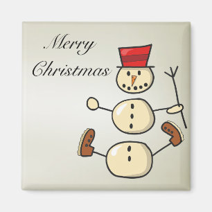 Vackert, Amezing jul Snögubbe Magnet