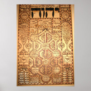 Vackert Ancient Livets träd Poster