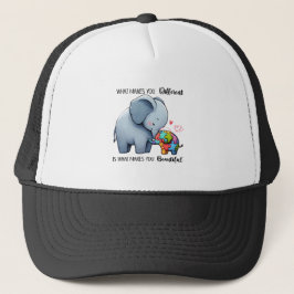 "Vackert annorlunda – Autism Elefant Hatt" Keps