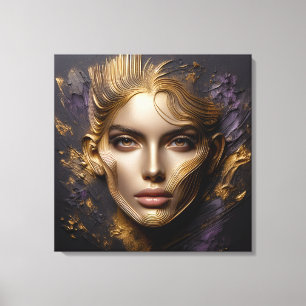 Vackert Ansikte - AI Regler Canvastryck