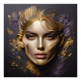 Vackert Ansikte - AI Regler Fototryck