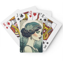 Vackert Art Deco Flapper