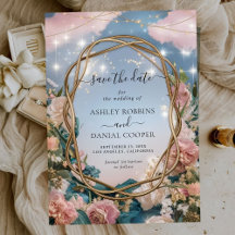 Vackert Art nouveau-temat Spara datum