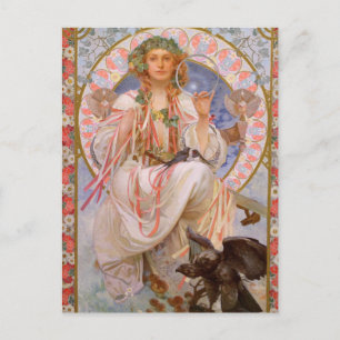 Vackert Art nouveau vykort