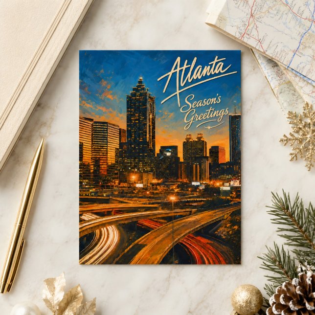 Vackert Atlanta Fotbollsturnering 2026 Souvenir Vykort (Atlanta's postcard. )