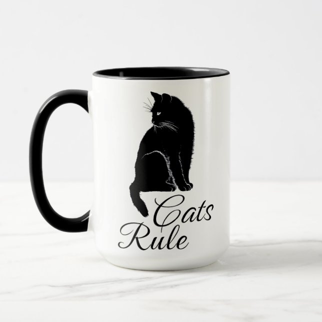 Vackert bakre Sitta-katt - Katttraj Mugg (Vänster)