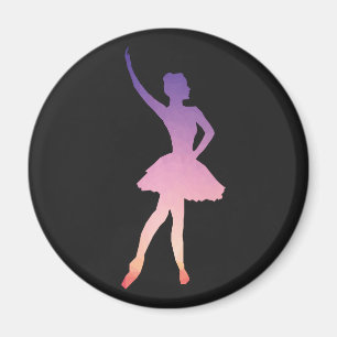 Vackert ballerina-gåva till balettflicka magnet