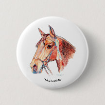 Vackert Bay Horse med Rosette