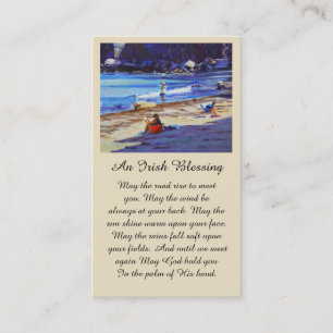 Vackert Beach Scene Sympathy Card Visitkort