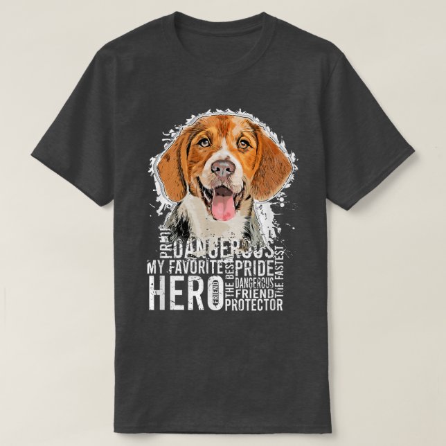Vackert beagle hund t shirt (Design framsida)