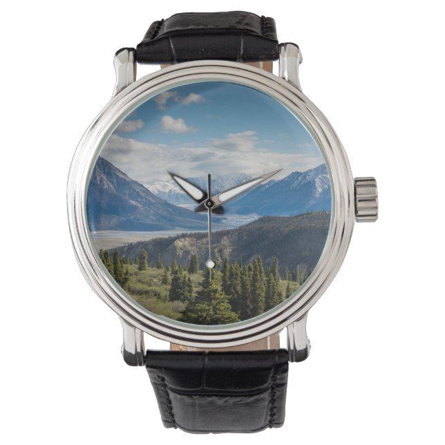 Vackert bergscenery armbandsur (Framsida)