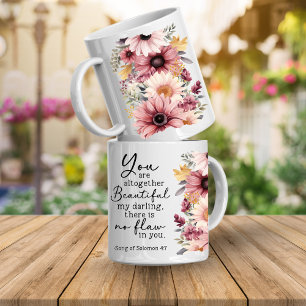 Vackert Bibelvers kaffemugg