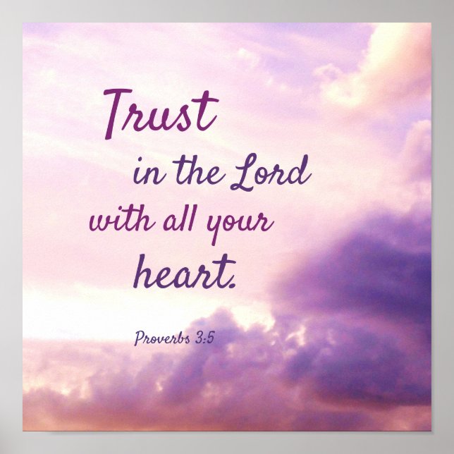 Vackert bible Verse Quote Poster (Framsidan)