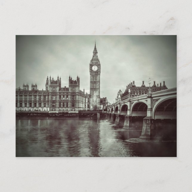 Vackert Big Ben House London Vykort (Framsida)