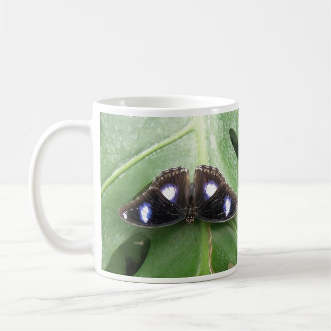 Vackert blåfläckad fjäril Mugg (Vänster)