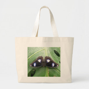 Vackert blåfläckad fjäril Tote Bag Jumbo Tygkasse