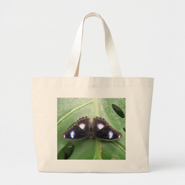 Vackert blåfläckad fjäril Tote Bag Jumbo Tygkasse (Framsidan)