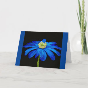 Vackert blått Beauty Daisy-tillfällen Kort
