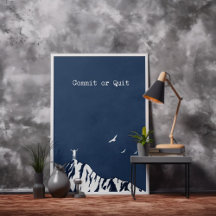 Vackert blått drag eller stäng av motivation