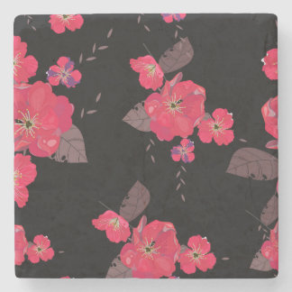 Vackert Blommigt Sketch Stone Underlägg