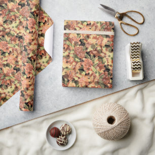 Vackert, blommigtens bakgrund, elegant, höst presentpapper