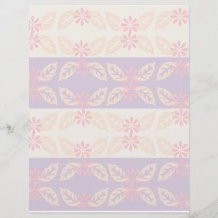 Vackert blomster Mönster Scrapbook papper