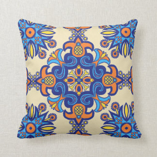 Vackert Boho Talavera Tile Kudde