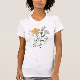 Vackert botaniskt Blommönster T Shirt
