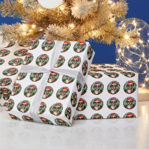 Vackert Boxer Hund jul Mönster Presentpapper