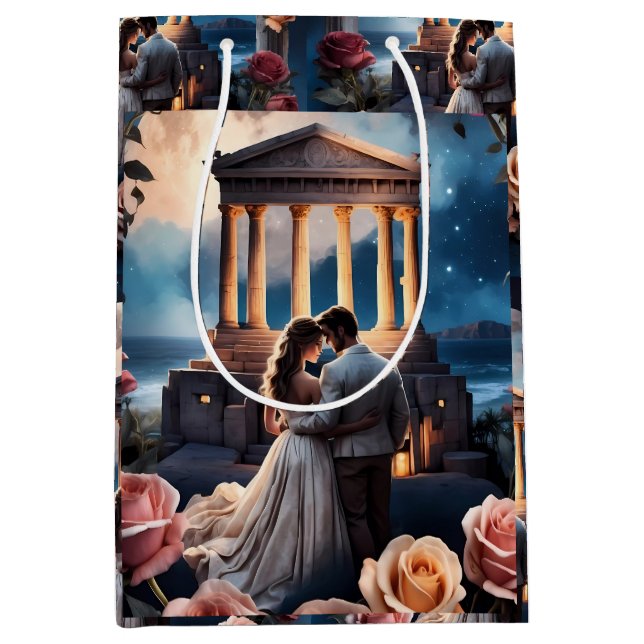 Vackert Bride & Groom Ställd av havet (Framsidan)