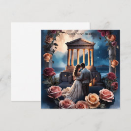 Vackert Bride & Groom Ställd av havet