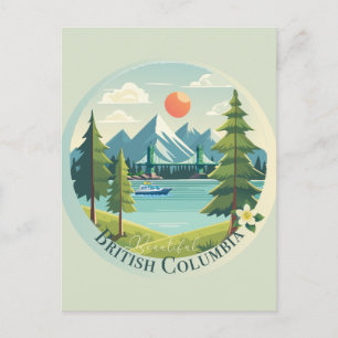 Vackert British Columbia Vykort