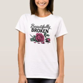 Vackert Bruten Tjej Stark Ande T Shirt