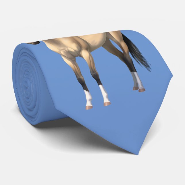 Vackert Buckskin Quarter Horse Slips (Rullad)