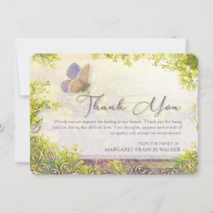 Vackert Butterfly Garden Delight-tack Inbjudningar