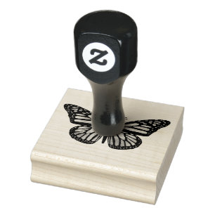 Vackert Butterfly Hand plockade Stämpel