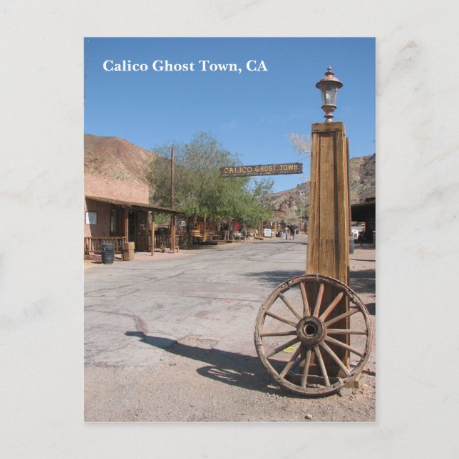 Vackert Calico Ghost Town Postcard! Vykort (Framsida)