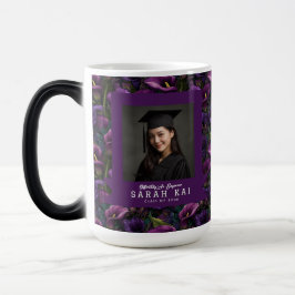 Vackert Calla Lilies Mönster Son Examen Present Magisk Mugg