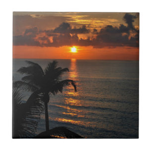 Vackert Cancun Sunset Kakelplatta