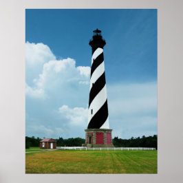 Vackert Cape Lighthouse Outer Banker NC Poster