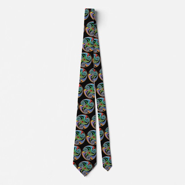 Vackert Celtic Mandala med färgstark swirls Tie Slips (Framsida)