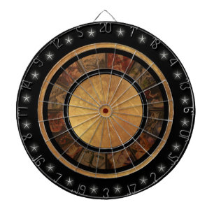 Vackert China Zodiac Wheel Anpassningsbar Dart Boa Piltavla