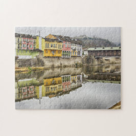 Vackert cityscape Bulgariska byn Pussel