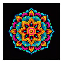 Vackert Coloring Mandala