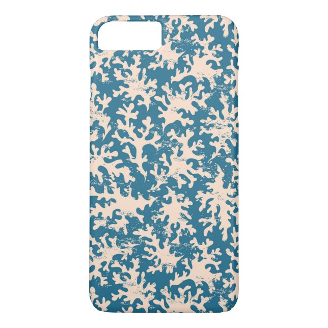 Vackert Coral Mönster Case-Mate iPhone Skal (Baksida)
