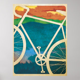 Vackert cykelverk - Bike NY Poster