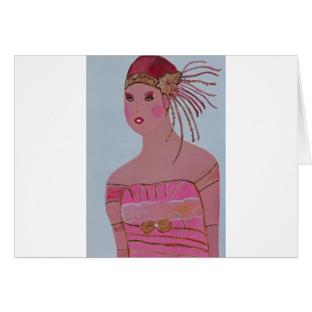 Vackert Dam 3.JPG Hälsningskort (Framsidan Horizontal)